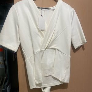 A beautiful Mango Off White wrap top